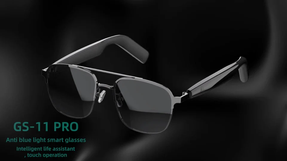 GS-11 Pro anti blue light smart glasses product showcase
